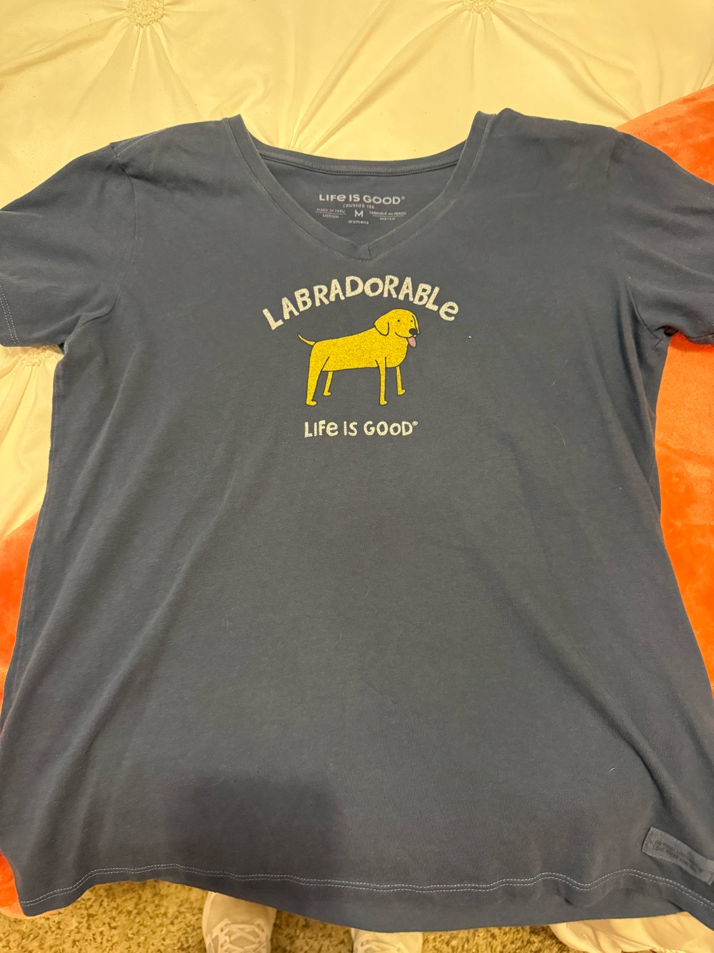 Life Is Good Navy Short-Sleeve 'Labradorable' Graphic Tee